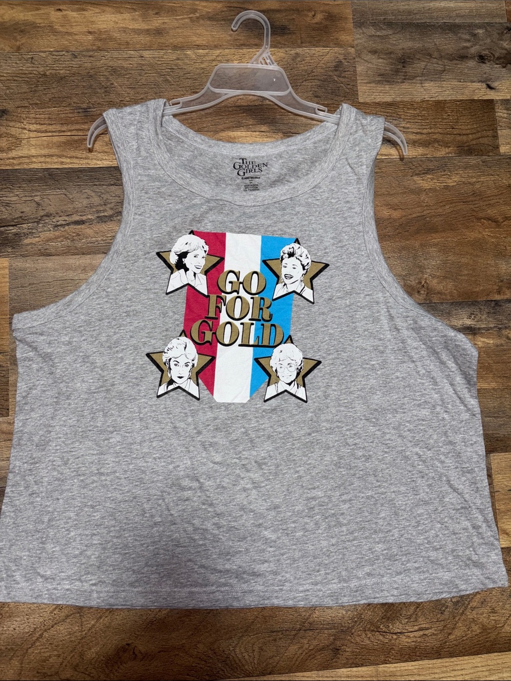 The Golden Girls 'Go For Gold' Gray Graphic Tank | 3X NWOT